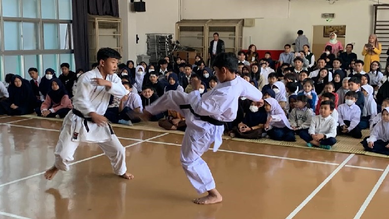 23 Karateka Indonesia Peraih Medali di Kejuaraan Dunia Gelar Ekshibisi di SRIT
