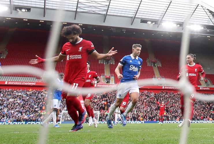 Hasil Liverpool Vs Everton: Moh Salah Brace, The Reds Menangi Derby Merseyside
