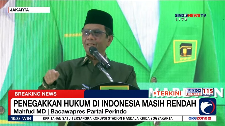 Mahfud MD Ingin Wujudkan Penegakan Hukum Tanpa Pandang Bulu