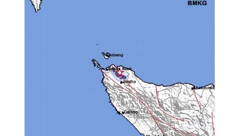 Gempa M3,4 Berpusat di Darat Guncang Banda Aceh, BMKG: Akibat Sesar Besar Sumatera