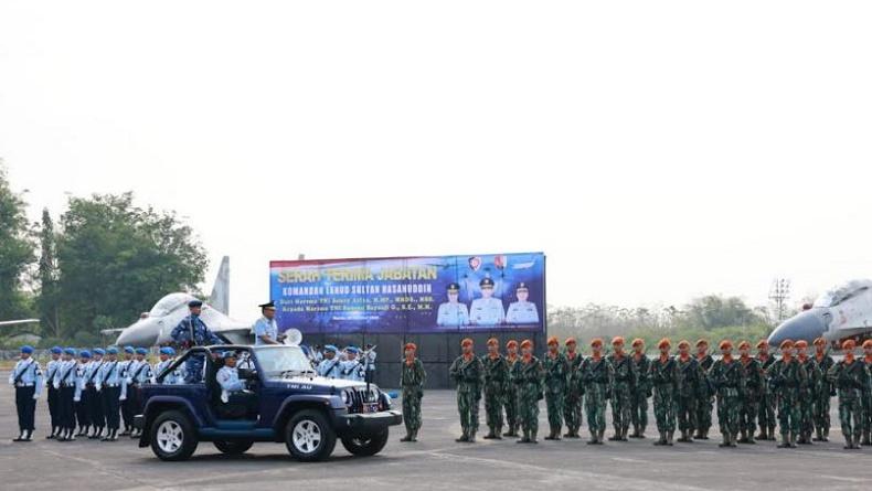 Sertijab Danlanud Hasanuddin, Marsma Bonang Resmi Gantikan Marsma Benny Arfan
