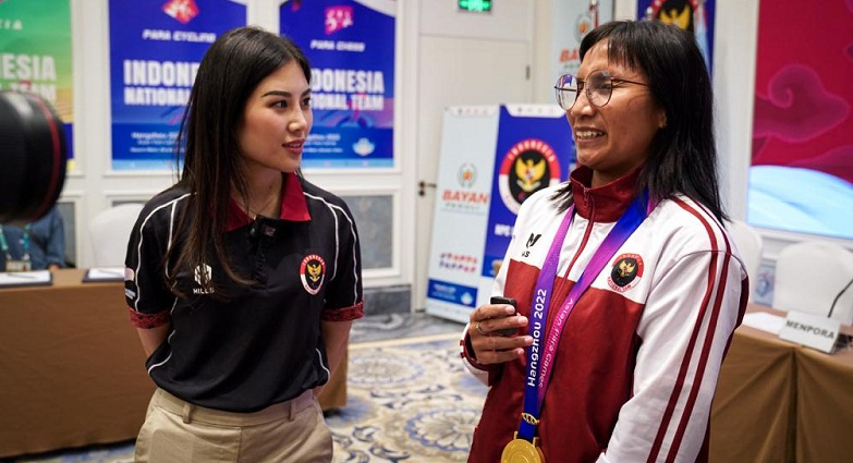 CdM Angela Tanoesoedibjo Salut dengan Pencapaian Atlet Indonesia di Asian Para Games 2022