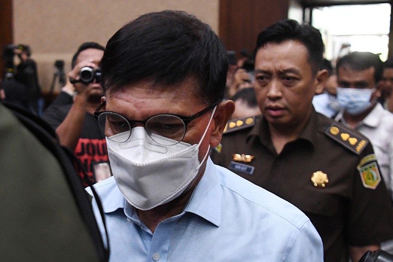 Johnny G Plate cs Hadapi Vonis Hakim Hari Ini terkait Kasus Korupsi BTS Kominfo