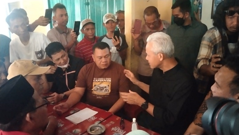 Ganjar Pranowo Dengar Curhatan Tukang Ojek Pangkalan di Rajabasa, Ini yang Dikeluhkan