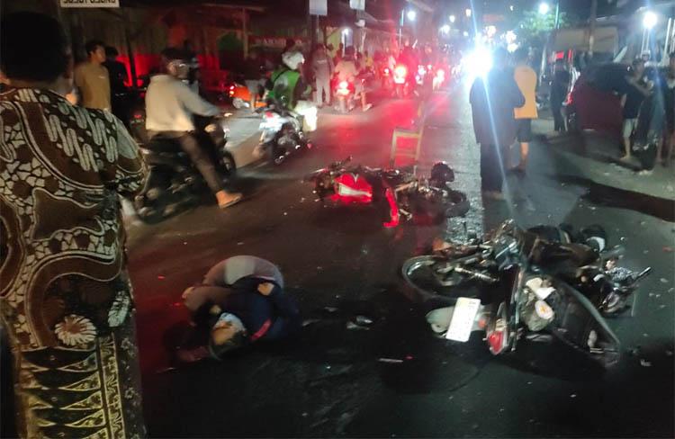 Kecelakaan di Bantul, Ugal-ugalan di Jalan 2 Pemotor Luka Berat