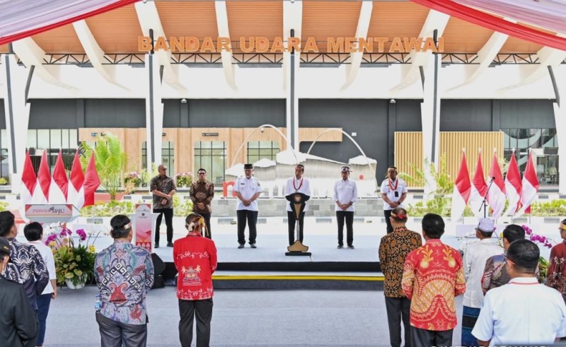 Presiden Jokowi Resmikan Bandara Mentawai, Menhub: Dorong Ekonomi Pariwisata dan Mitigasi Bencana