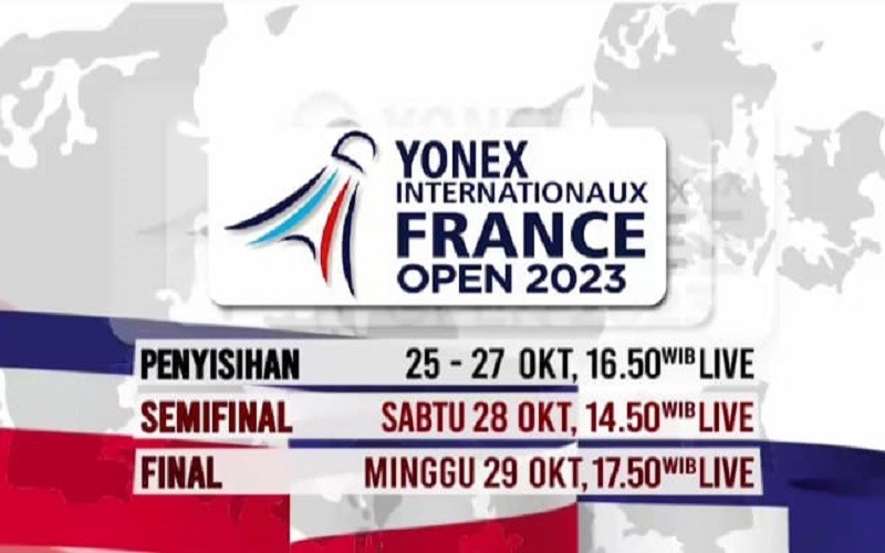 Asa 12 Wakil Terbaik Indonesia Amankan Tiket Perempat Final French Open 2023, Live di iNews
