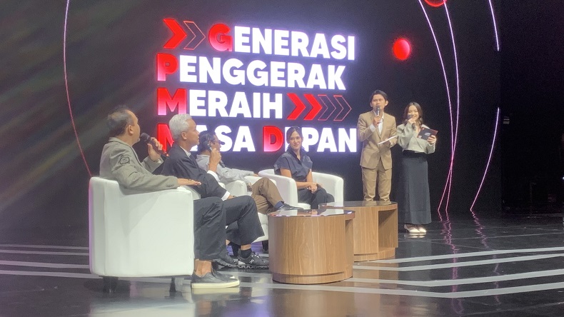 Ganjar Pranowo dan Mahfud MD Jadi Panelis di Acara GPMMD, Disambut Meriah Penonton