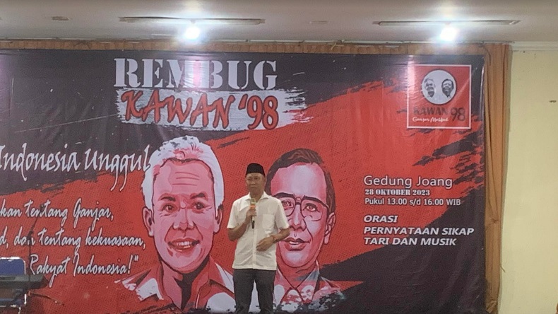 Hadiri Deklarasi Kawan GanjarMahfud 98, Yusuf Lakaseng: Prahara MK Bikin Kita Turun Gunung