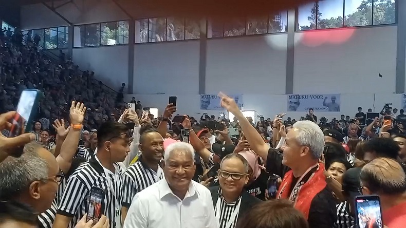 Ganjar Tiba di Hall Basket Senayan, Hadiri Deklarasi Dukungan Masyarakat Maluku
