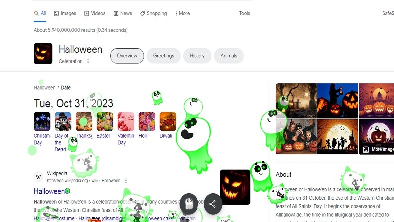Google Rayakan Halloween 2023, Animasi Hantu Bergentayangan di Halaman Search