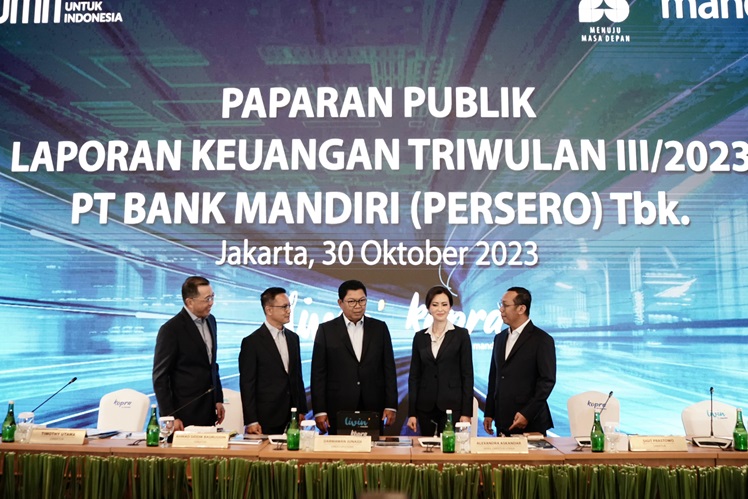 Bank Mandiri Bukukan Laba Bersih Rp39,1 Triliun di Kuartal III 2023, Melesat 27,4 Persen