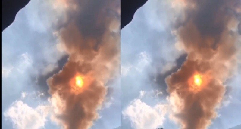 Merinding, Netizen Bagikan Penampakan Kebakaran di Gunung Abang Bali Langit Penuh Asap