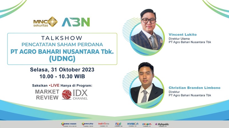 Debut di Bursa Efek, Simak Prospek Emiten UDNG di Talkshow IDX Channel