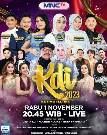 6 Kontestan Siap Bersaing Berdendang Hatimu Hatiku di Kontes KDI 2023 Malam Ini