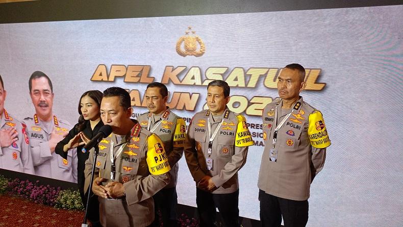 Kapolri Pimpin Apel Kasatwil Kawal Pemilu 2024 Berjalan Baik