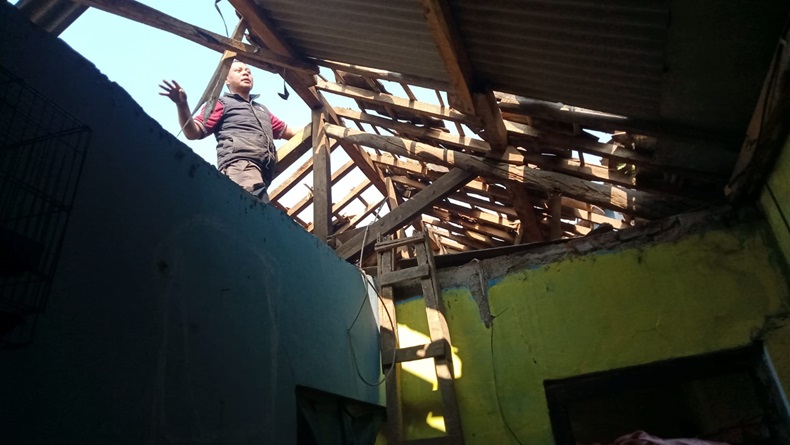 Pascaputing Beliung Terjang 3 Kecamatan, BPBD Bandung Hitung Kerusakan 