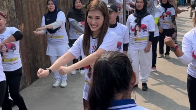 Senam Bersama Partai Perindo, Warga Batuceper Tangerang Senang Ada Kegiatan Olahraga