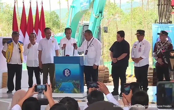 Jokowi Resmikan Pembangunan Kantor Pusat Bank Indonesia di IKN Nusantara 