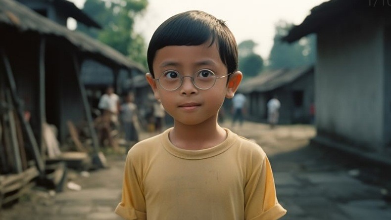 Heboh Kreasi Ulang Karakter Doraemon Jadi Anak Desa Indonesia