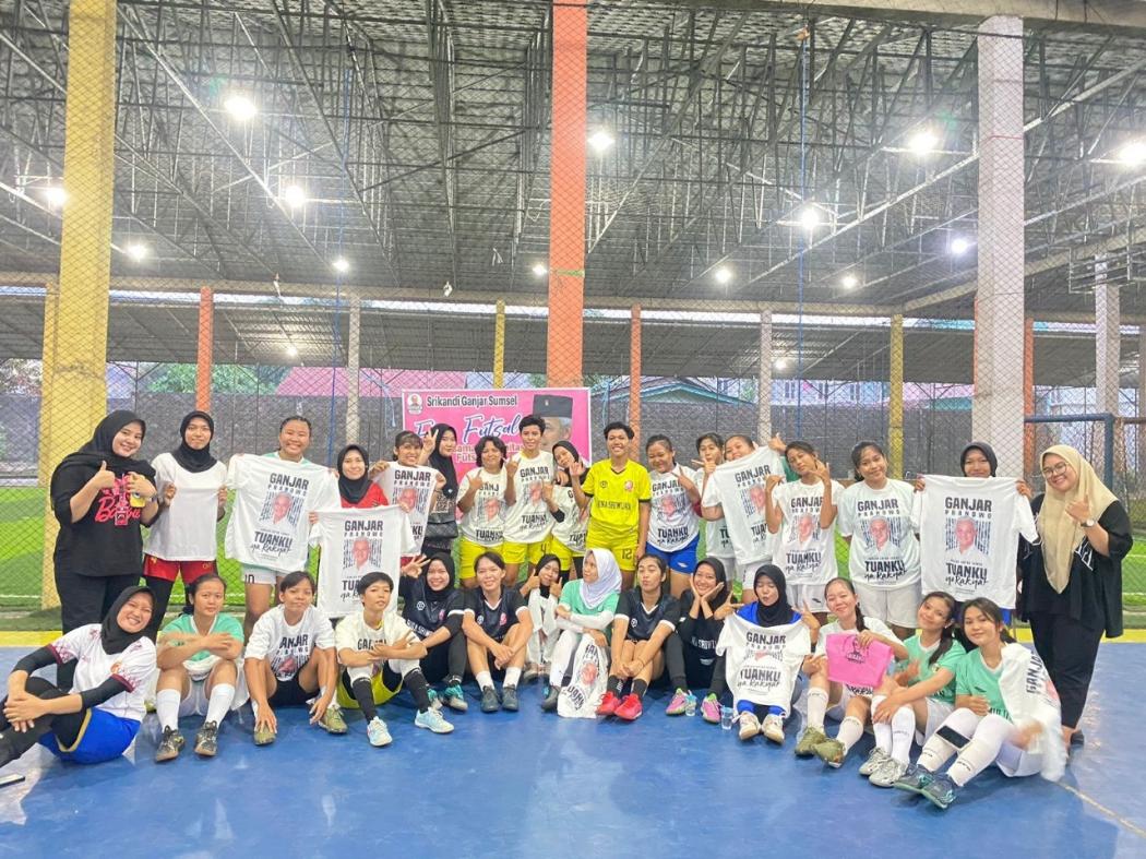 Relawan Srikandi Ganjar Bikin Fun Futsal Putri Agar Milenial Makin Kenal Ganjar Pranowo