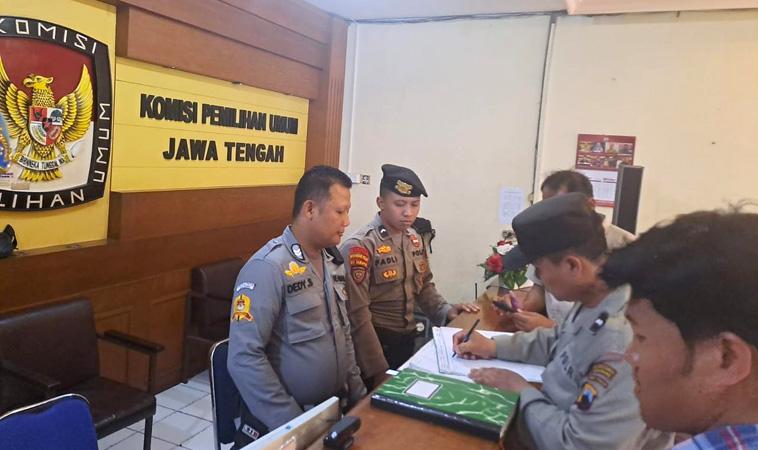 Pengamanan Pemilu 2024, Satgas Preventif Jaga Ketat Kantor KPU dan Bawaslu 
