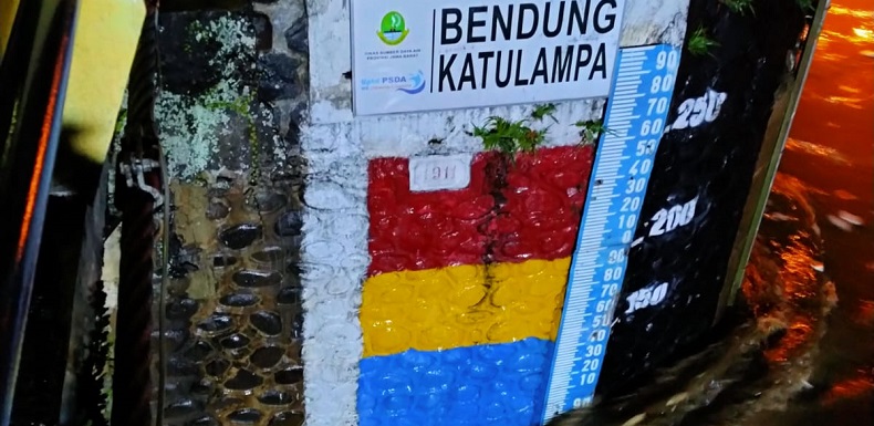 Hujan Deras di Bogor, Bendung Katulampa Siaga 3