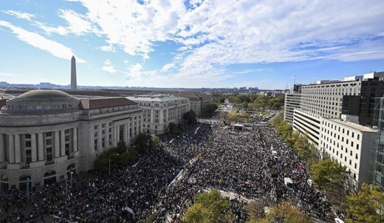 Ketika Gedung Putih Digeruduk Massa Pro-Palestina, Janji Tak Pilih Biden di Pilpres AS