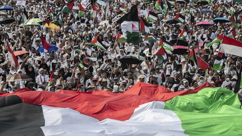 5 Fakta Aksi Bela Palestina di Monas, Solidaritas Indonesia untuk Kemanusiaan