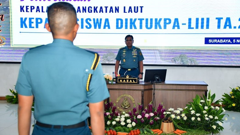 Pesan KSAL ke Calon Perwira TNI AL: Jaga Amanah, Harus Jadi Contoh