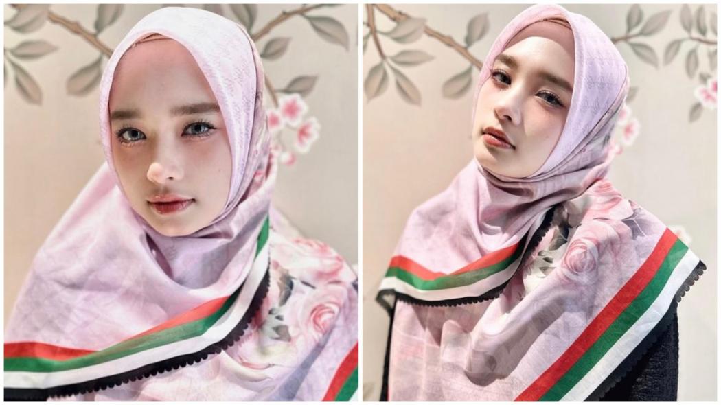 Inara Rusli Bikin Hijab Motif Bendera Palestina, Hasil Penjualannya Akan Didonasikan
