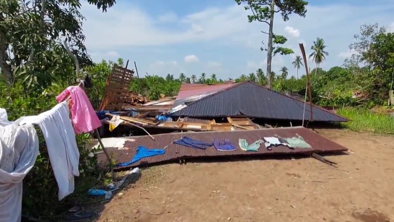 58 Rumah Warga Barito Kuala Rusak Diterjang Puting Beliung