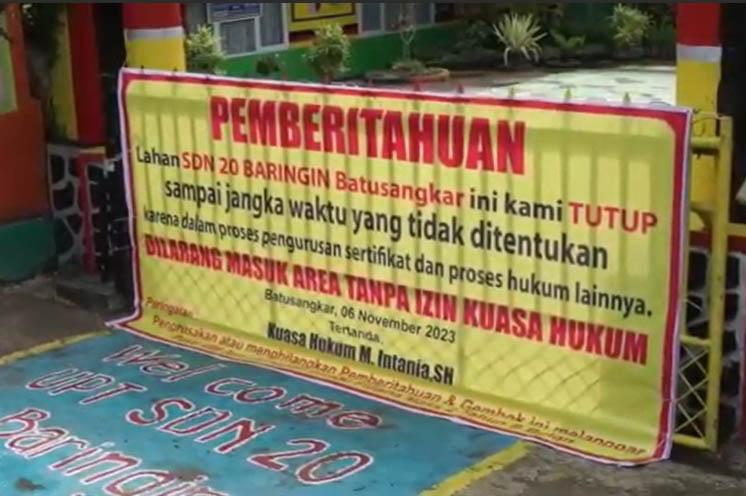 Sengketa Lahan, 2 Sekolah Negeri di Tanah Datar Disegel Ahli Waris Pemilik Tanah