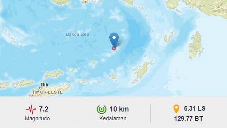 Analisis BMKG soal Gempa Bumi M7,2 di Tanimbar, Picu Tsunami Minor Plus 3 Gempa Susulan