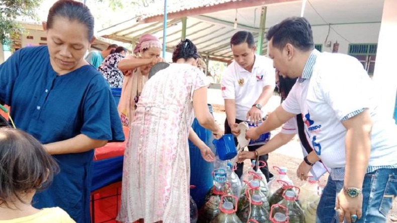 300 KK di Serang Baru Bekasi Dapat Bantuan Air Bersih dari Pemuda Perindo