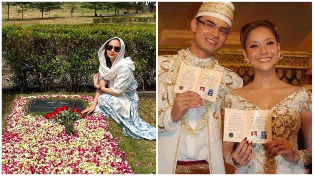 Haru, Begini Potret BCL Rayakan Anniversary Pernikahan di Makam Ashraf Sinclair