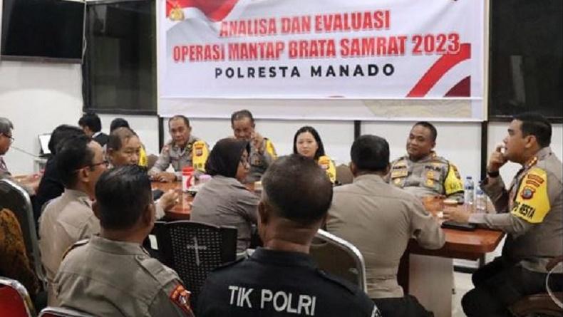 Kapolresta Manado Beri Arahan Operasi Mantap Brata, Bahas Pengamanan Pemilu 2024