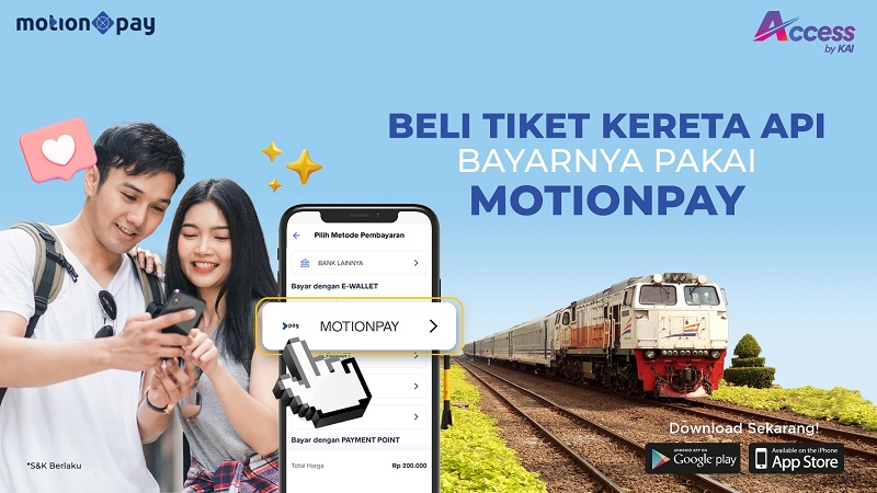 Semakin Praktis Bayar Tiket Kereta, MotionPay Kini Tersedia di Aplikasi KAI Access!