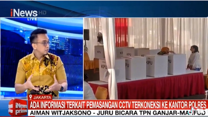 Jubir TPN Aiman Witjaksono Pertanyakan Urgensi CCTV KPU dan Bawaslu Tersambung ke Kantor Polisi