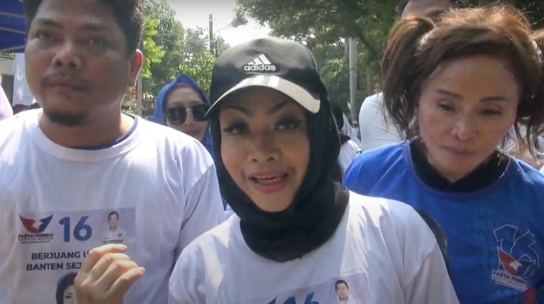 Bacaleg Partai Perindo Dyah Anita Gelar Senam Sehat di Tangerang