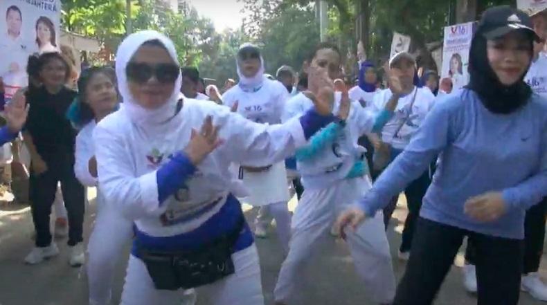 Ratusan Warga Antusias Ikut Senam Sehat Partai Perindo di Tangerang