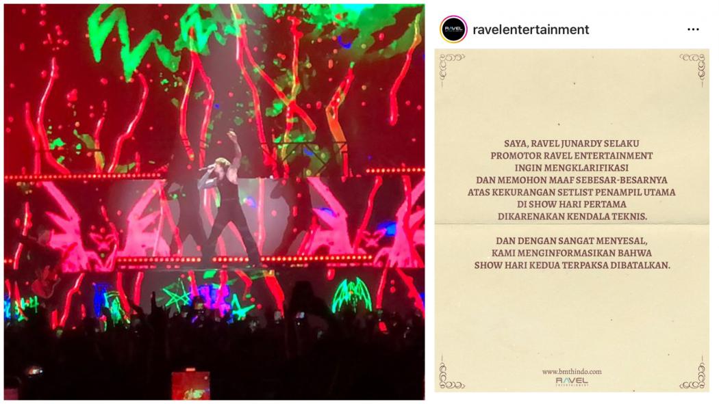 Konser Bring Me The Horizon Hari Kedua Resmi Batal, Buntut Penonton Ricuh