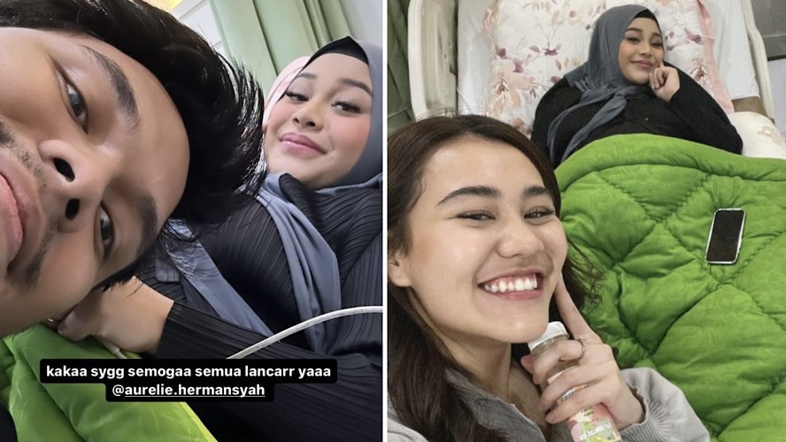 Kompak! Begini Momen Aaliyah Massaid dan Thariq Halilintar Temani Aurel Hermansyah Lahiran Anak Kedua