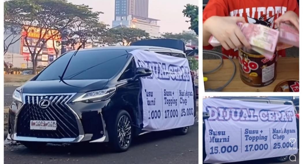 Viral Mobil Mewah Lexus LM350 Dipakai Jualan di Pinggir Jalan, Kembaliannya Uang Gepokan