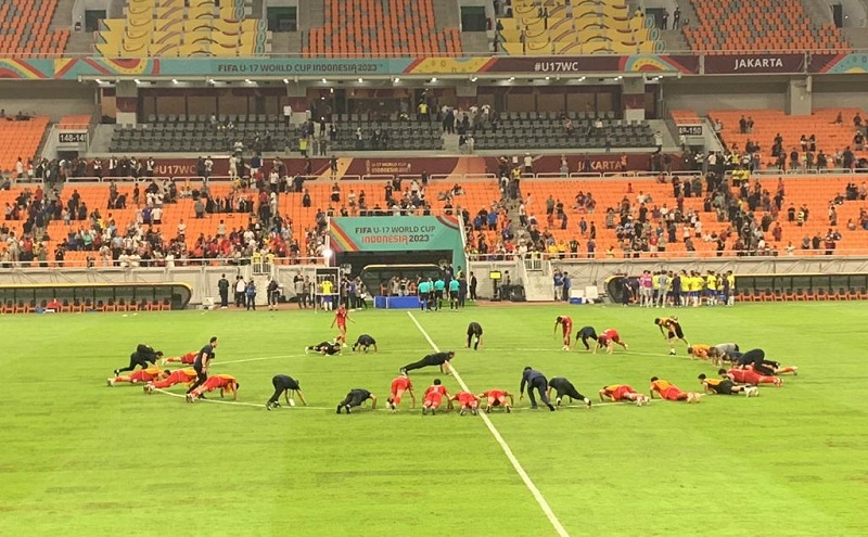 Terungkap! Ini Alasan Pemain Iran Push Up usai Gilas Brasil di Piala Dunia U-17 2023