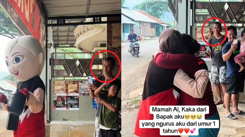 Viral Gadis Cianjur 3 Tahun Merantau ke Jepang Diam-diam Pulang Beri Kejutan Pakai Kostum Badut