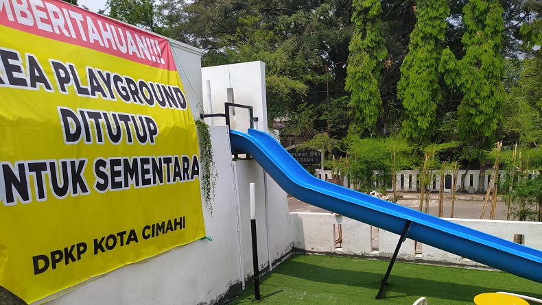 Playground Alun-alun Cimahi Belum Dibuka Pascainsiden Anak Tersengat Listik, DPKP: Ada Perbaikan