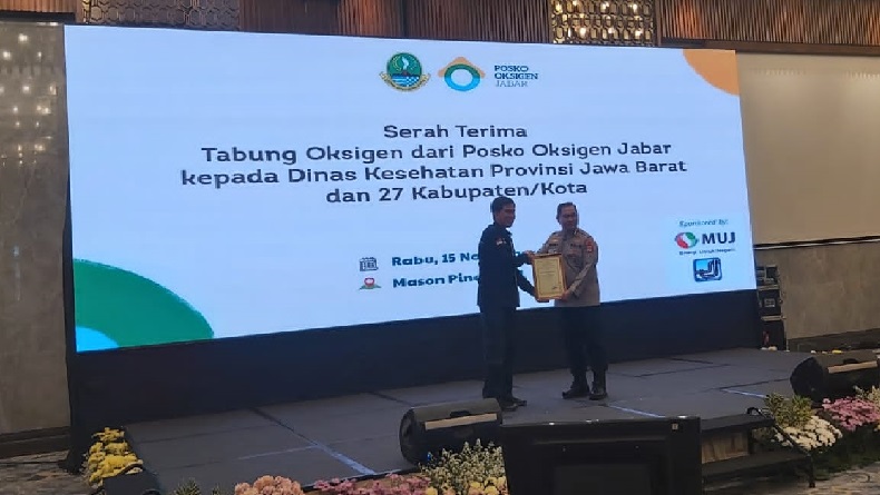 Ditreskrimsus Polda Jabar Diganjar Penghargaan, Sukses Amankan Bantuan Oksigen Covid-19