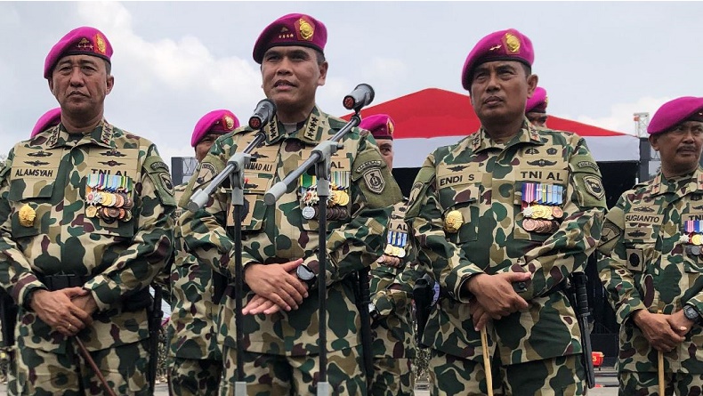 KSAL Pimpin Sertijab Dankormar, Mayjen Endi Supardi Gantikan Letjen Nur Alamsyah