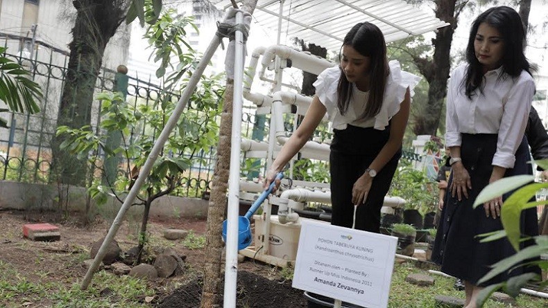 Bareng Miss Indonesia, MNC Group Hijaukan Kawasan Kebon Sirih dengan Penanaman Pohon
